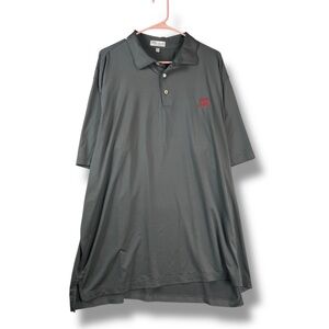 Peter Millar Summer Comfort Polo Men 2XL XXL Gray Golf Embroidery